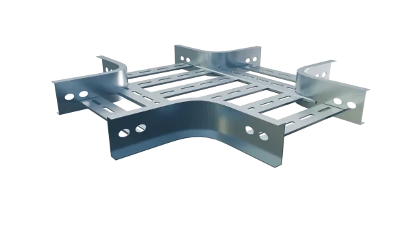 Cross Ladder adalah aksesoris untuk sistem kabel ladder yang dirancang untuk mempertemukan empat cabang